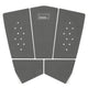 Futures Traction Pad Surfboard Footpad grau mit Noppen, fünfteiliges Set, Draufsicht