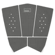 Futures Traction Pad Surfboard Footpad grau mit Noppen, fünfteiliges Set, Draufsicht