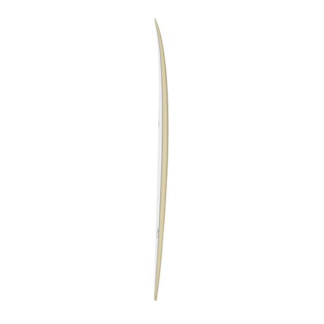 Channel Islands X-lite M23 Surfboard creme Seitenansicht leichte Konstruktion
