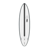 Channel Islands X-lite M23 Surfboard weiß schwarz Draufsicht