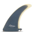 Futures Single Fin Albacore Flex Fiberglass, blau-weiß, Seitenansicht, Surfboard Finne