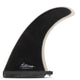 Futures Single Fin Performance Fiberglass US, schwarz mit weißer Kante, Seitenansicht