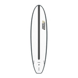 Channel Islands X-lite Chancho Surfboard weiß schwarz von oben, Draufsicht