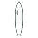 Channel Islands X-lite Chancho Surfboard weiß mit grauem Rail, Draufsicht