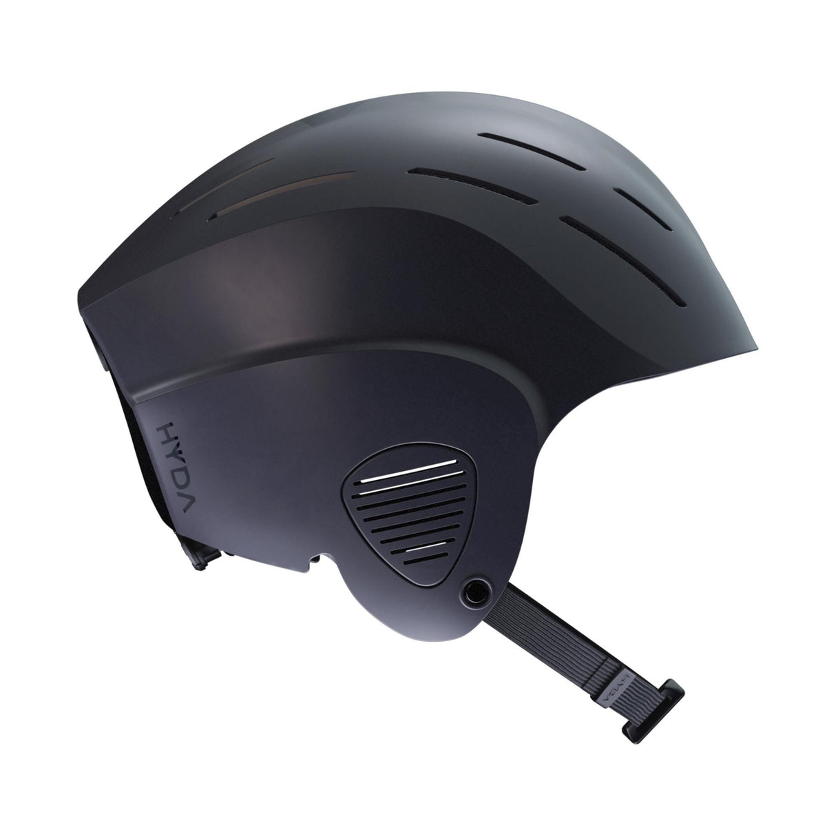 HYDA Coanda Fusion Wassersport Helm schwarz mit Belüftungsöffnungen, Seitenansicht