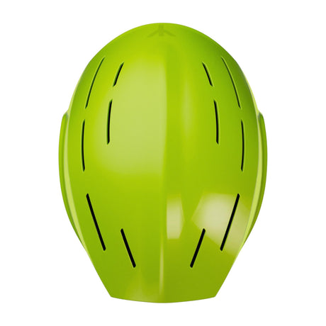 HYDA Coanda Fusion Wassersport Helm in Neongelb mit Belüftungslöchern, Frontansicht