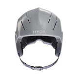 HYDA Coanda Core Wassersport Helm grau mit Belüftungsschlitzen, Frontansicht
