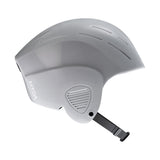 HYDA Coanda Core Wassersport Helm in Grau, Seitenansicht, mit Belüftungsöffnungen und Kinnriemen