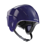 HYDA Coanda Core Wassersport Helm in Dunkelblau mit Belüftungsöffnungen und Kinnriemen, Seitenansicht