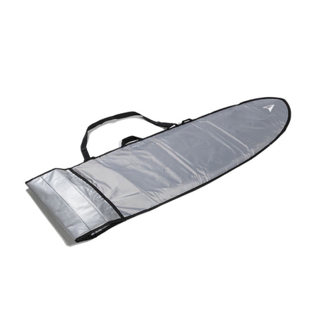 Roam Surfboard Tech Socke Fish Transporttasche in Grau mit schwarzem Tragegriff, gepolsterte Schutzhülle