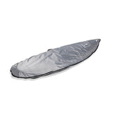 Roam Surfboard Stealth Sleeve Fish, grauer Schutzbeutel aus Neopren für Fischboards, seitliche Ansicht