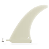 ROAM Surfboard Single Finne Flex US Box, cremefarbene Flosse mit flexiblem Design, Seitenansicht