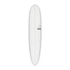 TORQ TET 24/7 Longboard Surfboard in Weiß, Draufsicht, mit TORQ-Logo und Mittelleiste