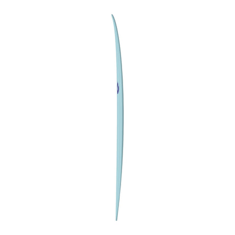 Torq TET MOD Fun & Fish Surfboard in hellem Blau, schlankes Design mit Fish-Outline, Seitenansicht