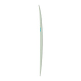 Torq TET V+ MOD Fun Surfboard in Grün mit blauem Detail, Seitenansicht