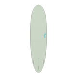 Torq TET V+ MOD Fun Surfboard in Hellgrün, Draufsicht, mit abgerundeter Nose und Finnen