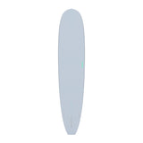 Torq TET Longboard in Hellblau, Draufsicht, modernes Surfboard mit abgerundeter Nose und Tail