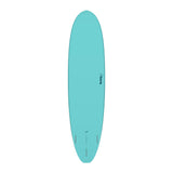 Torq TET V+ MOD Fun Surfboard in Türkis, Draufsicht, modernes Design mit gerundeter Nose und Tail