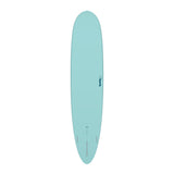 TORQ TET 24/7 Longboard Surfboard in Türkis, Draufsicht auf das komplette Board mit rundem Nose und Tail Design