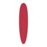 Torq TET Longboard in Rot mit weißer Kante, Draufsicht