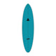 Channel Islands X-lite M23 Surfboard türkis, Draufsicht, kompaktes Design mit schwarzem Logo