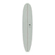 TORQ TET Delpero Classic Surfboard in Grau, Draufsicht, längliches Design mit Centerline