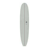 TORQ TET Delpero Classic Surfboard in Grau, Draufsicht, längliches Design mit Centerline