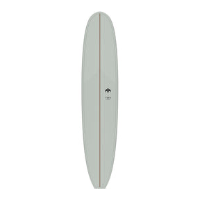 TORQ TET Delpero Classic Surfboard in Grau, Draufsicht, längliches Design mit Centerline