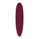 Torq TET Delpero MPW Surfboard in Bordeaux mit weißer Kante, Draufsicht