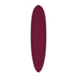 Torq TET Delpero MPW Surfboard in Bordeaux mit weißer Kante, Draufsicht