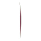 Torq TET Delpero MPW Surfboard in Burgunderrot, schlanke Outline, Seitenansicht