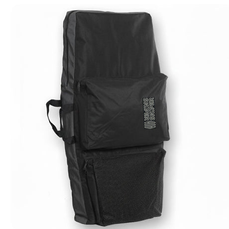 Sniper Twincover Deluxe Bodyboard-Tasche schwarz mit Tragegriffen, Frontalansicht