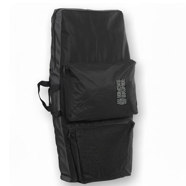 Sniper Twincover Deluxe Bodyboard-Tasche schwarz mit Tragegriffen, Frontalansicht