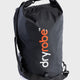 Dryrobe Drybag wasserdichter Packsack schwarz mit Logo, Frontansicht mit Tragegriffen