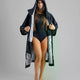 Dryrobe Tech-Lite Short Sleeve in Dunkelblau, Kapuzen-Bademantel aus Funktionsmaterial, Frontansicht mit offener Jacke