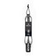 ROAM Surfboard Leash Comp 5 Zoll schwarz grau mit Befestigungssystem Frontalansicht