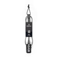 ROAM Surfboard Leash Comp 6 Zoll schwarz grau mit Klettverschluss und Schlaufe Frontansicht