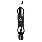 ROAM Surfboard Leash PRO schwarz, Polyurethan, mit Manschette und Befestigungsschlaufe, Frontansicht