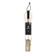 ROAM Surfboard Leash PRO Knie in Creme und Schwarz mit gepolstertem Knöchelbügel, Vollansicht