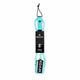 Roam Surfboard Leash Premium 8 Fuß in Türkis mit schwarzem Cuff, Frontalansicht gegen weißen Hintergrund