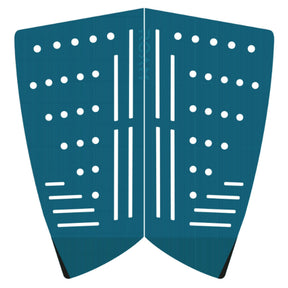 Roam Footpad Deck Lite Traction Pad 2-teilig in Petrol mit weißen Noppen und Rillen, Draufsicht