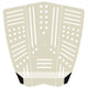Roam Footpad Deck Lite Traction Pad 3-teilig, beige mit weißem Linienmuster, Draufsicht