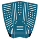 Roam Footpad Deck Lite Traction Pad 3-tlg in Petrol mit weißen Noppen und Rillen, dreiteilige Ansicht von oben