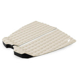 Roam Footpad Deck Grip Traction Pad 2-teilig, creme mit schwarzen Riemen, strukturierte Oberfläche
