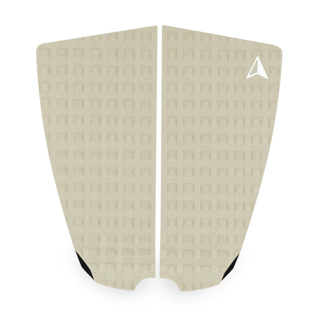 Roam Footpad Deck Grip Traction Pad 2-teilig in Creme mit strukturierter Oberfläche, Draufsicht