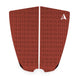 Roam Footpad Deck Grip Traction Pad 2-tlg in Rot mit strukturiertem Muster, zweiteilig, Draufsicht