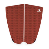Roam Footpad Deck Grip Traction Pad 2-tlg in Rot mit strukturiertem Muster, zweiteilig, Draufsicht