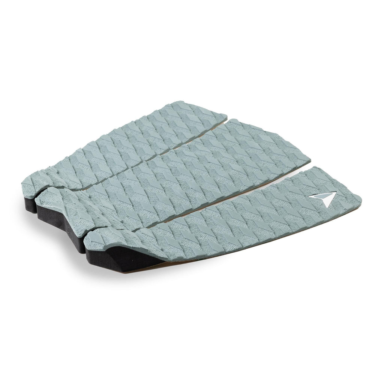 Roam Footpad Deck Grip Traction Pad 3-tlg in Grau mit strukturierter Oberfläche, dreiteiliges Set, Draufsicht