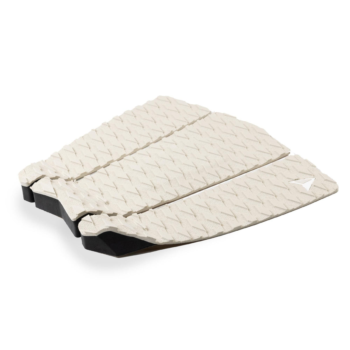 Roam Footpad Deck Grip Traction Pad 3-teilig in Creme und Schwarz mit strukturierter Oberfläche, dreiteilige Fußmatte für Surfboards