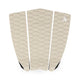 Roam Footpad Deck Grip Traction Pad 3-teilig, Creme, Diamantmuster, Draufsicht auf drei Pads mit weißen Streifen